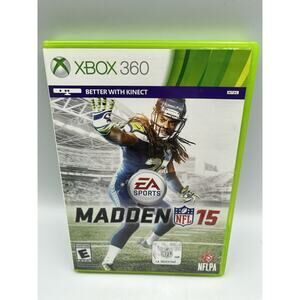 Madden NFL 15 (Microsoft Xbox 360, 2014) W/Insert Tested